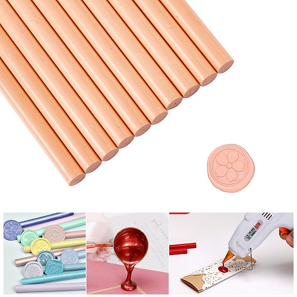 PandaHall Sealing Wax Sticks, for Retro Vintage Wax Seal Stamp, PeachPuff, 135x11mm Wax Brown
PandaHall Sealing Wax Sticks, for Retro Vintage Wax Seal Stamp, PeachPuff, 135x11mm Wax Brown