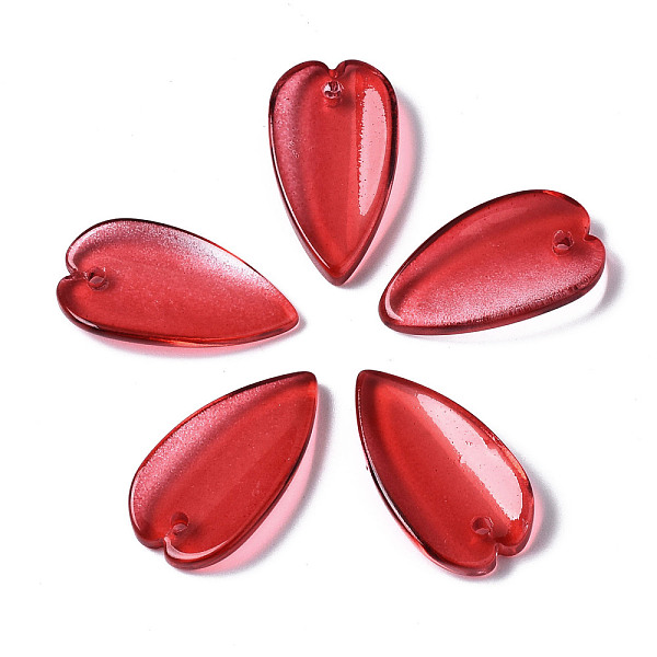 PandaHall Transparent Spray Painted Glass Pendants, Leaf, Red, 20.5x11x3.5mm, Hole: 1.2mm Glass Leaf Red
PandaHall Transparent Spray Painted Glass Pendants, Leaf, Red, 20.5x11x3.5mm, Hole: 1.2mm Glass Leaf Red
