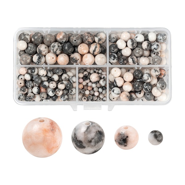PandaHall 340Pcs 4 Style Natural Pink Zebra Jasper Beads, Round, 4mm/6mm/8mm/10mm, Hole: 1mm Zebra Jasper Round
PandaHall 340Pcs 4 Style Natural Pink Zebra Jasper Beads, Round, 4mm/6mm/8mm/10mm, Hole: 1mm Zebra Jasper Round
