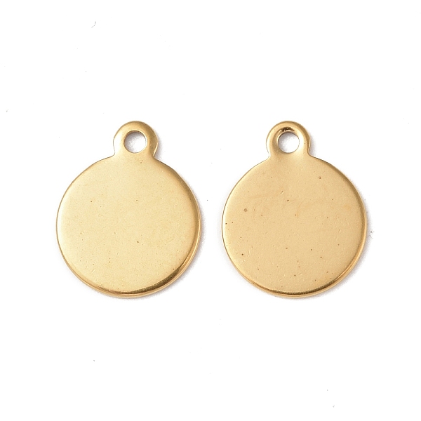 PandaHall Ion Plating(IP) 304 Stainless Steel Charms, Flat Round Charm, Real 18K Gold Plated, 12.5x10x1mm, Hole: 1.4mm 304 Stainless Steel...
PandaHall Ion Plating(IP) 304 Stainless Steel Charms, Flat Round Charm, Real 18K Gold Plated, 12.5x10x1mm, Hole: 1.4mm 304 Stainless Steel...