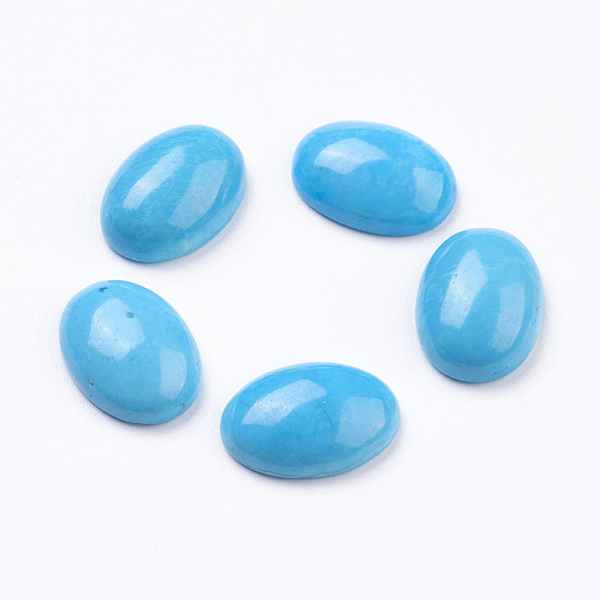 PandaHall Natural Howlite Cabochons, Oval, Dyed, Light Sky Blue, 18x13x5.5mm Howlite Oval Blue
PandaHall Natural Howlite Cabochons, Oval, Dyed, Light Sky Blue, 18x13x5.5mm Howlite Oval Blue