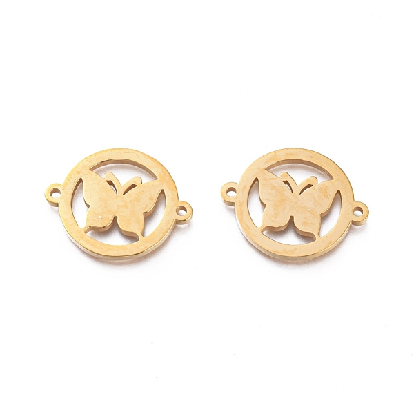 PandaHall Ion Plating(IP) 304 Stainless Steel Links, Manual Polishing, Ring with Butterfly, Golden, 15.5x19.5x1.2mm, Hole: 1.2mm 304...
PandaHall Ion Plating(IP) 304 Stainless Steel Links, Manual Polishing, Ring with Butterfly, Golden, 15.5x19.5x1.2mm, Hole: 1.2mm 304...