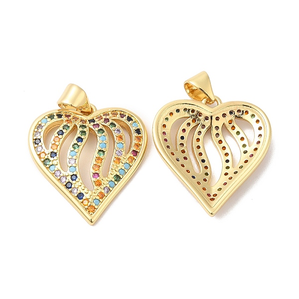 PandaHall Real 16K Gold Plated Brass Micro Pave Colorful Cubic Zirconia Pendants, Heart Charms, Colorful, 22x20x3.5mm, Hole: 4x3.5mm...
PandaHall Real 16K Gold Plated Brass Micro Pave Colorful Cubic Zirconia Pendants, Heart Charms, Colorful, 22x20x3.5mm, Hole: 4x3.5mm...