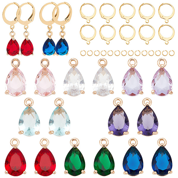 PandaHall AHADERMAKER DIY Teardrop Earring Making Kit, Including Glass Rhinestone Charms, 304 Stainless Steel Leverback Earring Findings &..., Multicolor
PandaHall AHADERMAKER DIY Teardrop Earring Making Kit, Including Glass Rhinestone Charms, 304 Stainless Steel Leverback Earring Findings &..., Multicolor