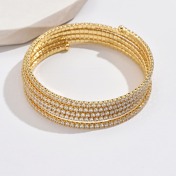 PandaHall Real 18K Gold Plated Brass Multi Layer Wrap Bracelets, Cubic Zirconia Tennis Bracelet, Clear, No Size Brass Clear
PandaHall Real 18K Gold Plated Brass Multi Layer Wrap Bracelets, Cubic Zirconia Tennis Bracelet, Clear, No Size Brass Clear