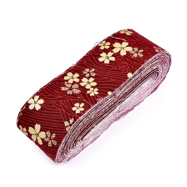 PandaHall Japanese Kimono Style Floral Cotton Ribbon, Single Printed, for DIY Hair Bow, Headwear, Handmade Trim, Dark Red, 1-1/2 inch(40mm)...
PandaHall Japanese Kimono Style Floral Cotton Ribbon, Single Printed, for DIY Hair Bow, Headwear, Handmade Trim, Dark Red, 1-1/2 inch(40mm)...
