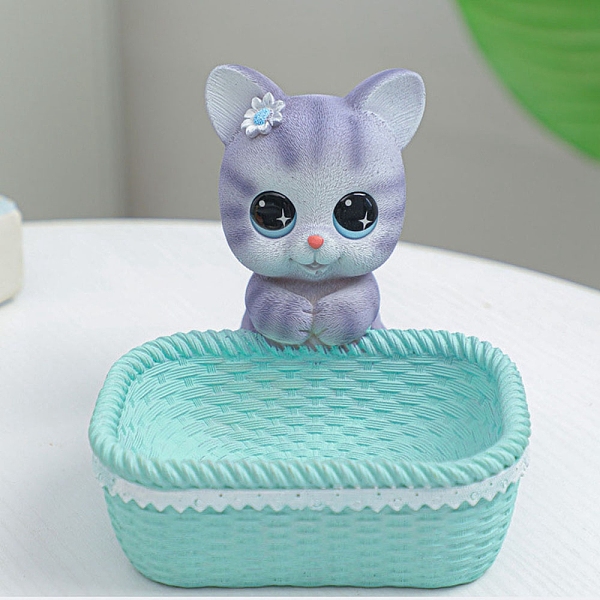 PandaHall Resin Cat Figurines, Entrance Jewelry Key Storage for Home Desktop Decoration, Aquamarine, 130x130x130mm Resin Cat Shape Green
PandaHall Resin Cat Figurines, Entrance Jewelry Key Storage for Home Desktop Decoration, Aquamarine, 130x130x130mm Resin Cat Shape Green