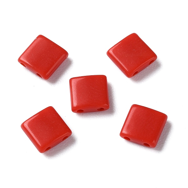 PandaHall Opaque Acrylic Slide Charms, Square, Red, 5.2x5.2x2mm, Hole: 0.8mm Acrylic Square Red
PandaHall Opaque Acrylic Slide Charms, Square, Red, 5.2x5.2x2mm, Hole: 0.8mm Acrylic Square Red