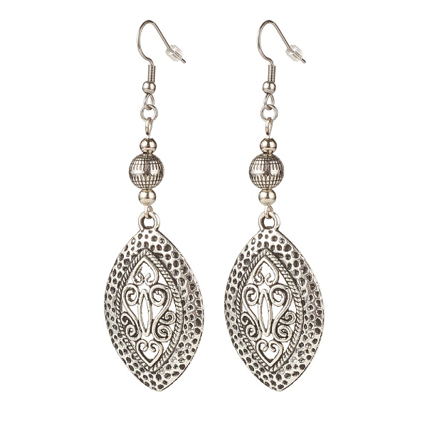PandaHall Alloy Horse Eye Dangle Earring, Long Drop Earrings for Women, Antique Silver, 79mm, Pin: 0.7mm Alloy
PandaHall Alloy Horse Eye Dangle Earring, Long Drop Earrings for Women, Antique Silver, 79mm, Pin: 0.7mm Alloy