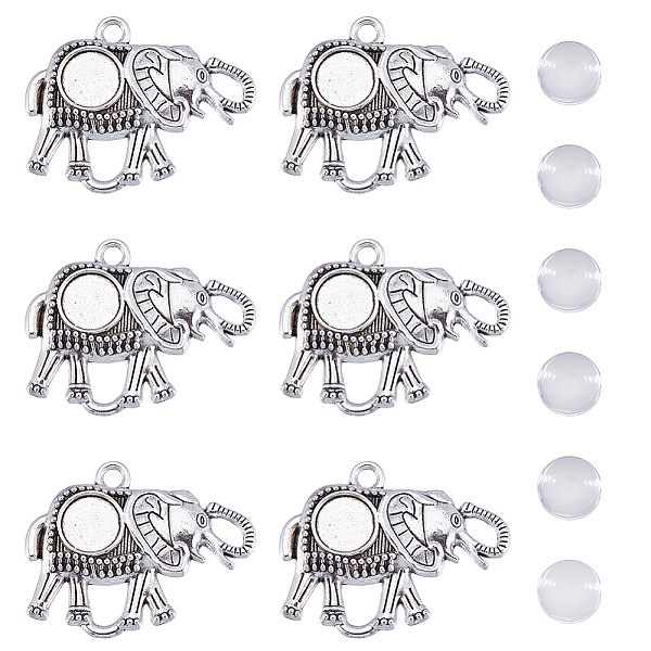 PandaHall SUNNYCLUE DIY Blank Dome Elephant Pendant Making Kit, Including Alloy Pendant Cabochon Settings, Glass Cabochons, Antique Silver...
PandaHall SUNNYCLUE DIY Blank Dome Elephant Pendant Making Kit, Including Alloy Pendant Cabochon Settings, Glass Cabochons, Antique Silver...