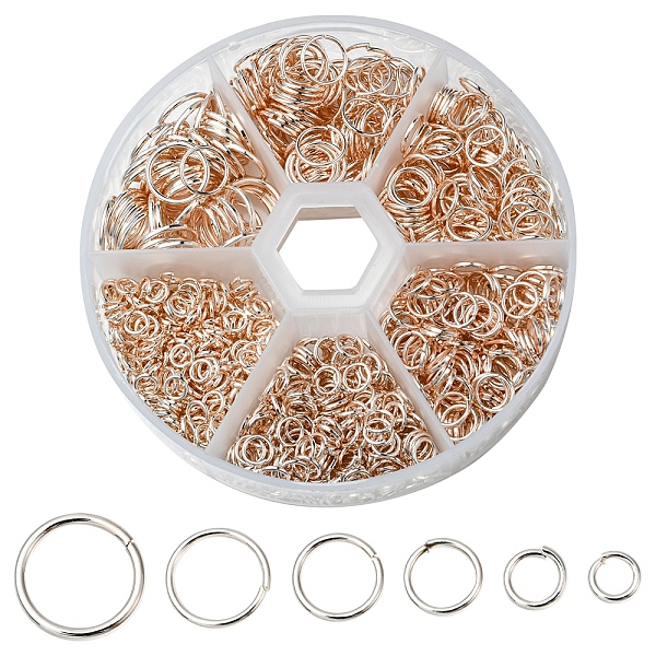 PandaHall 1 Box Iron Jump Rings Set, Mixed Sizes, Open Jump Rings, Round Ring, Rose Gold, 18~21 Gauge, 4~10x0.7~1mm, Inner Diameter: 2.6~8mm...
PandaHall 1 Box Iron Jump Rings Set, Mixed Sizes, Open Jump Rings, Round Ring, Rose Gold, 18~21 Gauge, 4~10x0.7~1mm, Inner Diameter: 2.6~8mm...