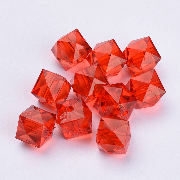PandaHall Transparent Acrylic Beads, Faceted, Cube, Red, 10x10x8mm, Hole: 1.5mm Acrylic Cube Red
PandaHall Transparent Acrylic Beads, Faceted, Cube, Red, 10x10x8mm, Hole: 1.5mm Acrylic Cube Red