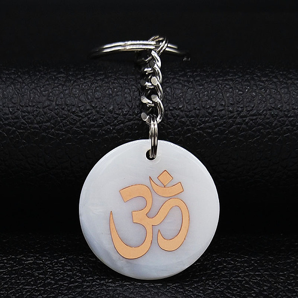 PandaHall 304 Stainless Steel Keychains, with Shell Pendants, Flat Round, Stainless Steel Color, 8cm Stainless Steel Flat Round
PandaHall 304 Stainless Steel Keychains, with Shell Pendants, Flat Round, Stainless Steel Color, 8cm Stainless Steel Flat Round