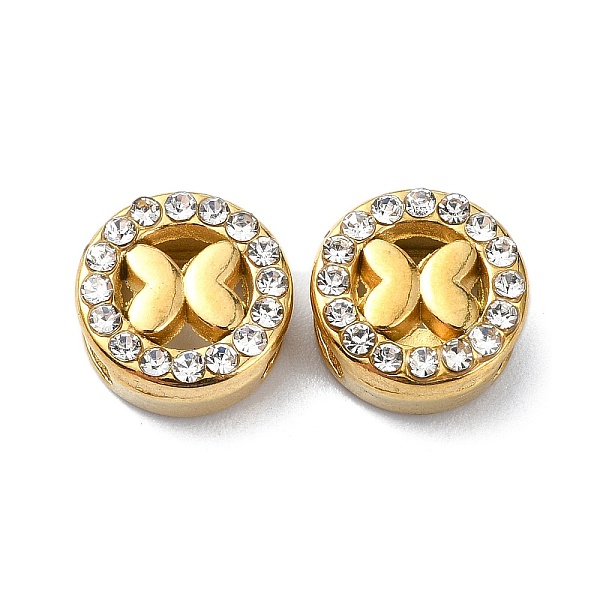 PandaHall Ion Plating(IP) 304 Stainless Steel Slide Charms, with Rhinestone, Real 18K Gold Plated, Butterfly, 10.5x5mm, Hole: 2.2x6.5mm 304...
PandaHall Ion Plating(IP) 304 Stainless Steel Slide Charms, with Rhinestone, Real 18K Gold Plated, Butterfly, 10.5x5mm, Hole: 2.2x6.5mm 304...