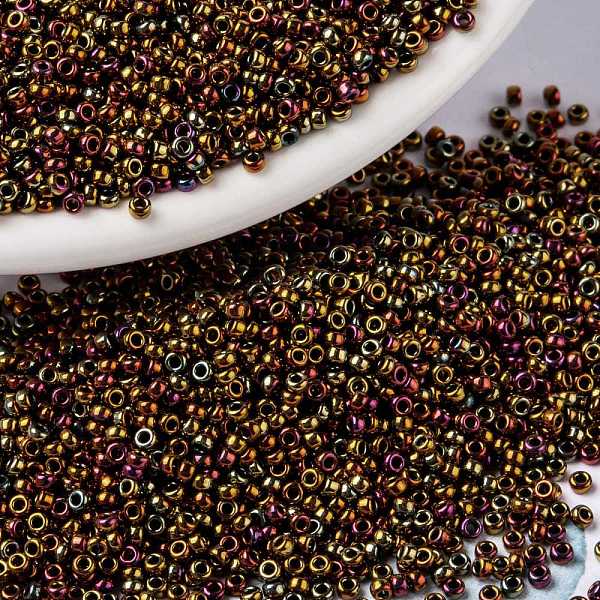 PandaHall MIYUKI Round Rocailles Beads, Japanese Seed Beads, 15/0, (RR615) Metallic Gold Iris, 1.5mm, Hole: 0.7mm, about 5555pcs/10g Glass...
PandaHall MIYUKI Round Rocailles Beads, Japanese Seed Beads, 15/0, (RR615) Metallic Gold Iris, 1.5mm, Hole: 0.7mm, about 5555pcs/10g Glass...