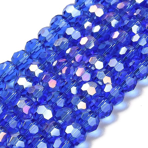 PandaHall Transparent Glass Beads, 32 Facets, AB Color Plated, Round, Royal Blue, 6x5.5mm, Hole: 1.2mm, about 91~93pcs/strand...
PandaHall Transparent Glass Beads, 32 Facets, AB Color Plated, Round, Royal Blue, 6x5.5mm, Hole: 1.2mm, about 91~93pcs/strand...