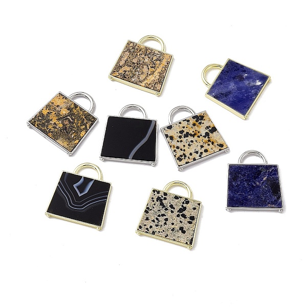 PandaHall Natural Mixed Stone Pendants, Handbag Charms, with Rack Plating Platinum & Golden Tone Brass Findings, Cadmium Free & Lead Free...
PandaHall Natural Mixed Stone Pendants, Handbag Charms, with Rack Plating Platinum & Golden Tone Brass Findings, Cadmium Free & Lead Free...