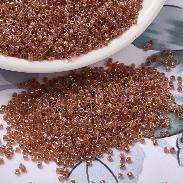 PandaHall MIYUKI Delica Beads, Cylinder, Japanese Seed Beads, 11/0, (DB1733) Dark Peach Lined Opal AB, 1.3x1.6mm, Hole: 0.8mm, about..., Orange
PandaHall MIYUKI Delica Beads, Cylinder, Japanese Seed Beads, 11/0, (DB1733) Dark Peach Lined Opal AB, 1.3x1.6mm, Hole: 0.8mm, about..., Orange