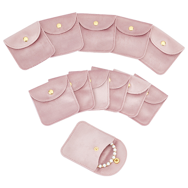 PandaHall 12Pcs Velvet Jewelry Storage Pouches, Square Jewelry Bags with Golden Tone Snap Fastener, for Earring, Rings Storage, Pink...
PandaHall 12Pcs Velvet Jewelry Storage Pouches, Square Jewelry Bags with Golden Tone Snap Fastener, for Earring, Rings Storage, Pink...