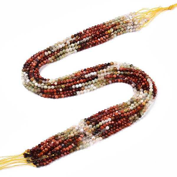 PandaHall Natural Mixed Gemstone Beads Strands, Round Beads, Faceted, 3~3.5x3mm, Hole: 0.5mm, about 129~132pcs/strand, 15.16''~15.55''...
PandaHall Natural Mixed Gemstone Beads Strands, Round Beads, Faceted, 3~3.5x3mm, Hole: 0.5mm, about 129~132pcs/strand, 15.16''~15.55''...