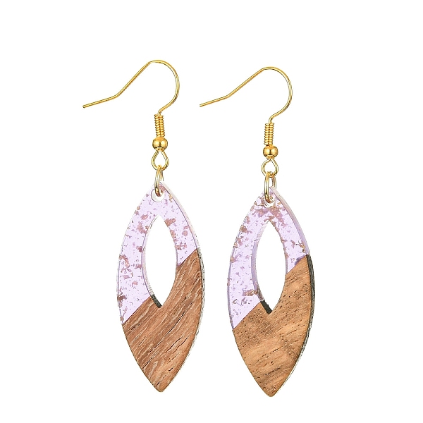 PandaHall Two Tone Resin & Walnut Wood Horse Eye Dangle Earrings, Golden Iron Long Earrings, Thistle, 58x15.5mm Resin Horse Eye Purple
PandaHall Two Tone Resin & Walnut Wood Horse Eye Dangle Earrings, Golden Iron Long Earrings, Thistle, 58x15.5mm Resin Horse Eye Purple