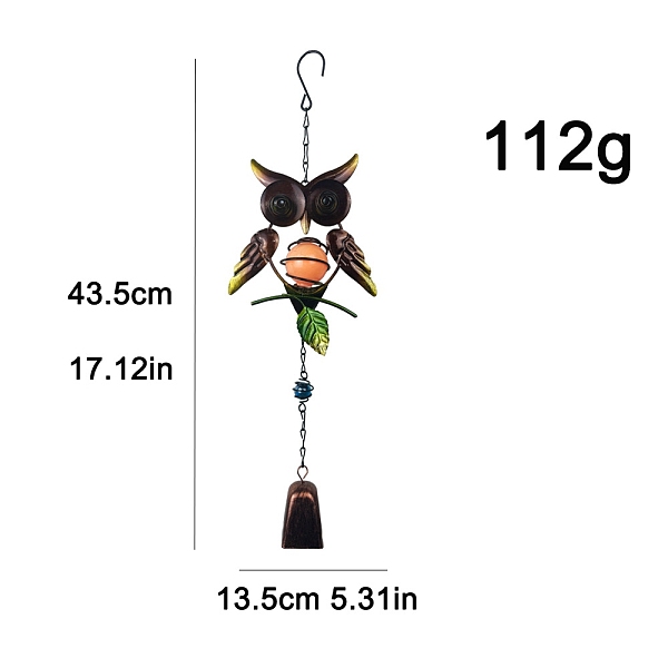 PandaHall Luminous Iron Owl Pendant Decorations, Bell Tassel Wind Chime for Garden Outdoor Courtyard Balcony Hanging Decoration, Owl...
PandaHall Luminous Iron Owl Pendant Decorations, Bell Tassel Wind Chime for Garden Outdoor Courtyard Balcony Hanging Decoration, Owl...