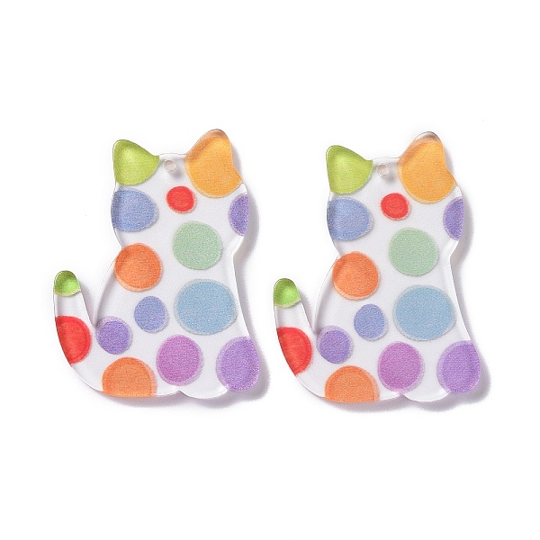 PandaHall Transparent Acrylic Pendant, Cat Shape with Flower, Orange, 38x28x2.5mm, Hole: 1.5mm Acrylic Cat Shape
PandaHall Transparent Acrylic Pendant, Cat Shape with Flower, Orange, 38x28x2.5mm, Hole: 1.5mm Acrylic Cat Shape
