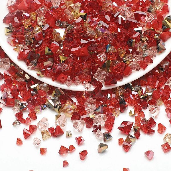 PandaHall Opaque & Transparent Glass Beads, Faceted Nuggets, Dark Red, 2~5x2.5~8x3~5mm, Hole: 1~1.4mm, about 10g/bag Glass Nuggets
PandaHall Opaque & Transparent Glass Beads, Faceted Nuggets, Dark Red, 2~5x2.5~8x3~5mm, Hole: 1~1.4mm, about 10g/bag Glass Nuggets