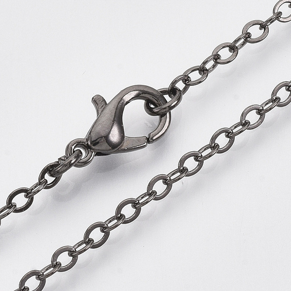 PandaHall Brass Cable Chains Necklace Making, with Alloy Lobster Claw Clasps, Gunmetal, 23.6 inch~24.37 inch(60cm~61.9cm) Brass
PandaHall Brass Cable Chains Necklace Making, with Alloy Lobster Claw Clasps, Gunmetal, 23.6 inch~24.37 inch(60cm~61.9cm) Brass
