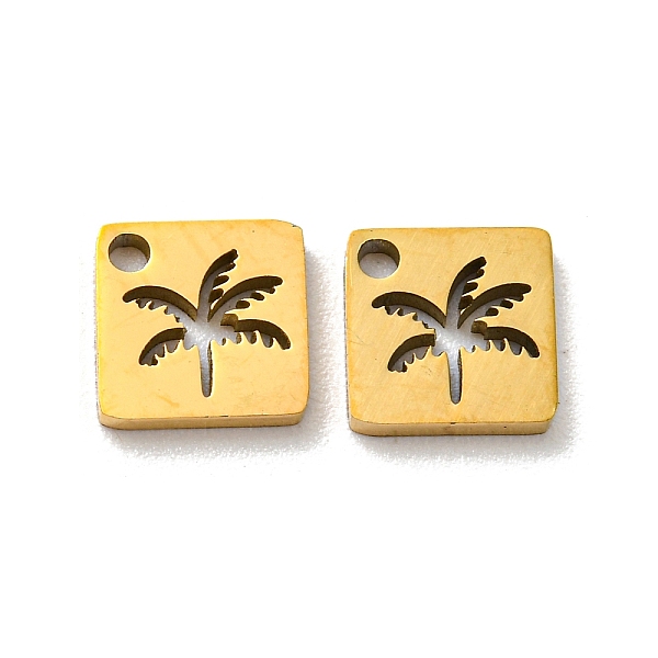 PandaHall 304 Stainless Steel Charms, Laser Cut, Coconut Tree, Golden, Square, 6x6x1mm, Hole: 1mm 304 Stainless Steel Square
PandaHall 304 Stainless Steel Charms, Laser Cut, Coconut Tree, Golden, Square, 6x6x1mm, Hole: 1mm 304 Stainless Steel Square