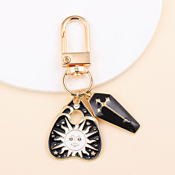PandaHall Alloy Enamel Pendant Keychain, for Bag Car Pendant, Golden, Sun, 6~8cm Alloy Sun
PandaHall Alloy Enamel Pendant Keychain, for Bag Car Pendant, Golden, Sun, 6~8cm Alloy Sun