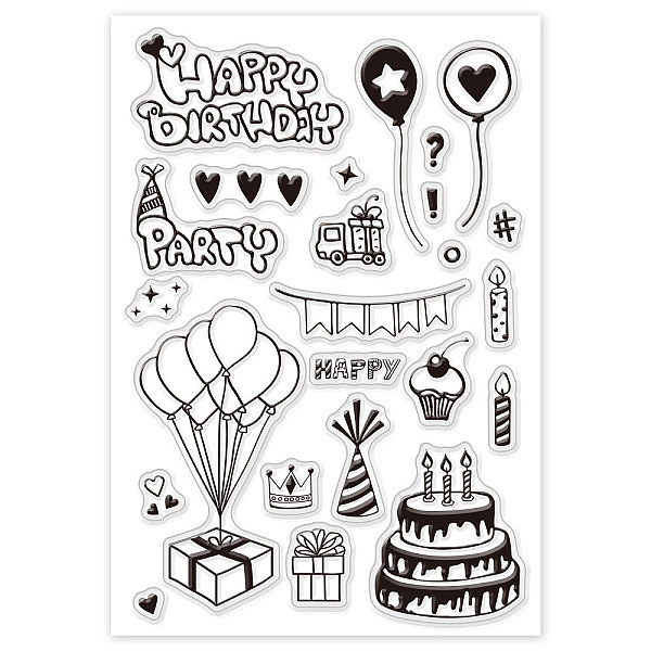 PandaHall PVC Plastic Stamps, for DIY Scrapbooking, Photo Album Decorative, Cards Making, Stamp Sheets, Birthday Themed Pattern, 16x11x0.3cm...
PandaHall PVC Plastic Stamps, for DIY Scrapbooking, Photo Album Decorative, Cards Making, Stamp Sheets, Birthday Themed Pattern, 16x11x0.3cm...
