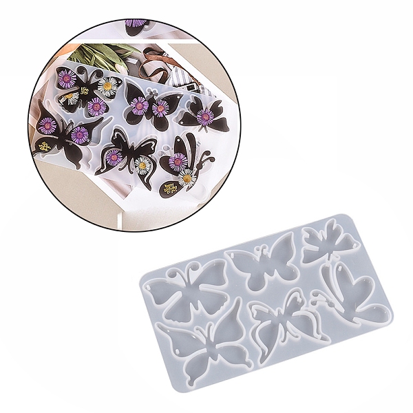 PandaHall Pendant Silicone Molds, Resin Casting Molds, For UV Resin, Epoxy Resin Craft Making, Butterfly, White, 181x103x6mm Silicone...
PandaHall Pendant Silicone Molds, Resin Casting Molds, For UV Resin, Epoxy Resin Craft Making, Butterfly, White, 181x103x6mm Silicone...