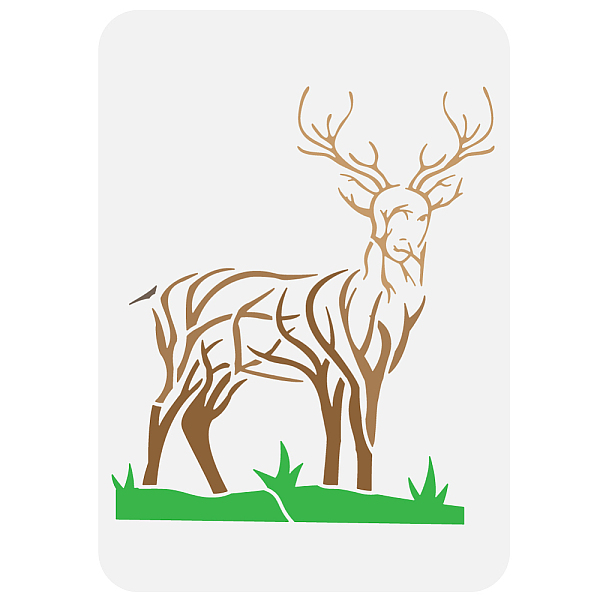 PandaHall Plastic Hollow Out Drawing Painting Stencils Templates, for Painting on Scrapbook Fabric Tiles Floor Furniture Wood, Deer...
PandaHall Plastic Hollow Out Drawing Painting Stencils Templates, for Painting on Scrapbook Fabric Tiles Floor Furniture Wood, Deer...