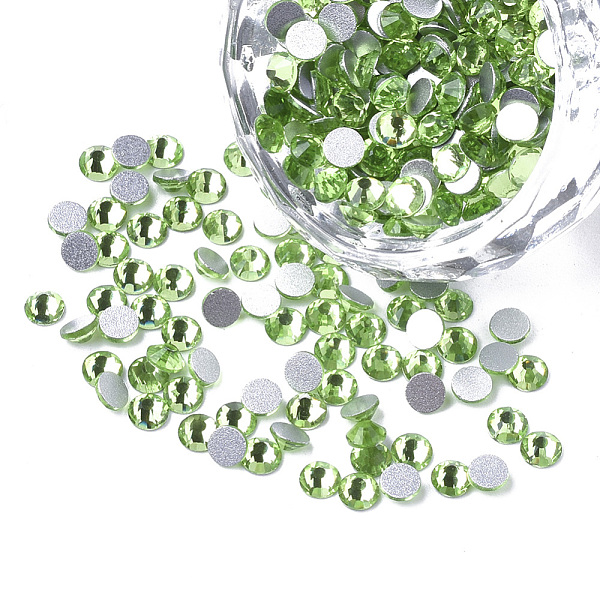 PandaHall Glass Rhinestone Flat Back Cabochons, Back Plated, Faceted, Half Round, Peridot, SS8, 2.3~2.4x1mm, about 1440pcs/bag Glass..., Green
PandaHall Glass Rhinestone Flat Back Cabochons, Back Plated, Faceted, Half Round, Peridot, SS8, 2.3~2.4x1mm, about 1440pcs/bag Glass..., Green