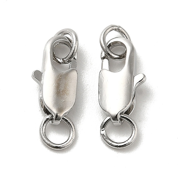 PandaHall Brass Lobster Claw Clasps, with Jump Rings, Real Platinum Plated, 10.5x5x2.5mm, Hole: 2.5mm Brass
PandaHall Brass Lobster Claw Clasps, with Jump Rings, Real Platinum Plated, 10.5x5x2.5mm, Hole: 2.5mm Brass