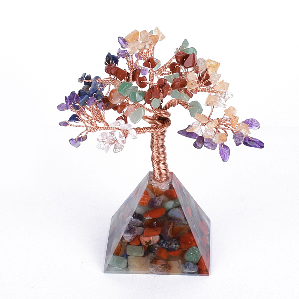 PandaHall Natural Gemstone Chips and Gemstone pedestal Display Decorations, Healing Stone Tree, for Reiki Healing Crystals Chakra Balancing...
PandaHall Natural Gemstone Chips and Gemstone pedestal Display Decorations, Healing Stone Tree, for Reiki Healing Crystals Chakra Balancing...