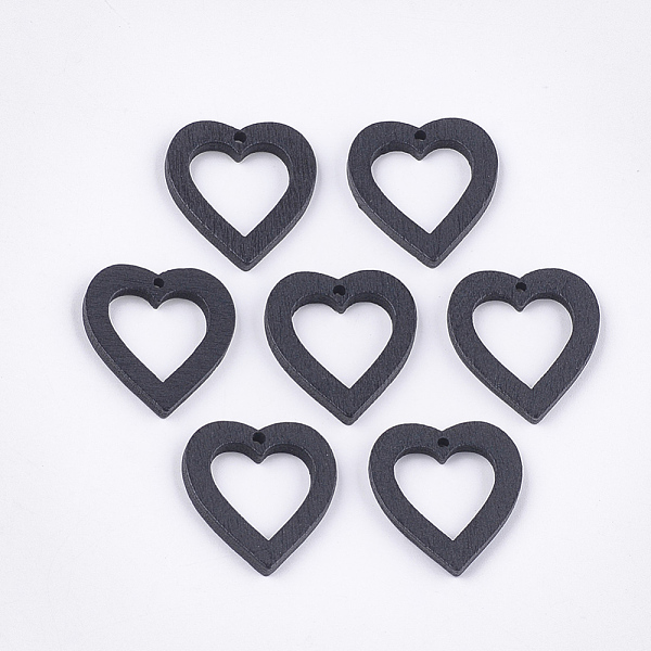 PandaHall Painted Poplar Wood Pendants, Heart, Black, 25x23x3mm, Hole: 1.5mm Wood Heart Black
PandaHall Painted Poplar Wood Pendants, Heart, Black, 25x23x3mm, Hole: 1.5mm Wood Heart Black