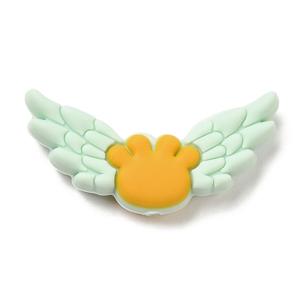 PandaHall Wing Food Grade Eco-Friendly Silicone Focal Beads, Chewing Beads For Teethers, DIY Nursing Necklaces Making, Light Green...
PandaHall Wing Food Grade Eco-Friendly Silicone Focal Beads, Chewing Beads For Teethers, DIY Nursing Necklaces Making, Light Green...
