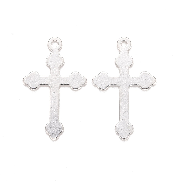 PandaHall 304 Stainless Steel Pendants, Cross, Silver, 18x11x0.5mm, Hole: 1.2mm 304 Stainless Steel Cross
PandaHall 304 Stainless Steel Pendants, Cross, Silver, 18x11x0.5mm, Hole: 1.2mm 304 Stainless Steel Cross
