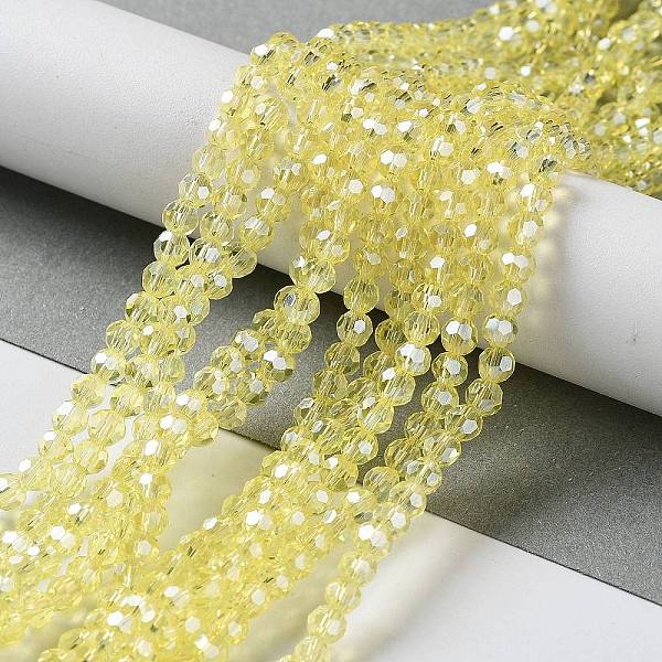 PandaHall Electroplate Glass Bead Strands, Pearl Luster Plated, Faceted(32 Facets), Round, Yellow, 4mm Glass Round Yellow
PandaHall Electroplate Glass Bead Strands, Pearl Luster Plated, Faceted(32 Facets), Round, Yellow, 4mm Glass Round Yellow