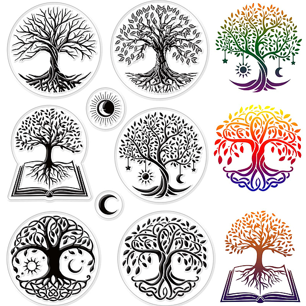 PandaHall CRASPIRE Tree of Life Clear Stamps for Card Making Decoration Scrapbooking, Moon Silicone Rubber Stamp for Greeting Cards Photo...
PandaHall CRASPIRE Tree of Life Clear Stamps for Card Making Decoration Scrapbooking, Moon Silicone Rubber Stamp for Greeting Cards Photo...