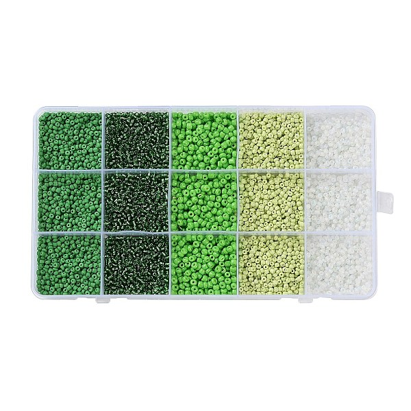PandaHall DIY 15 Grids ABS Plastic & Glass Seed Beads Jewelry Making Finding Beads Kits, Rondelle, Green, 2~4.5x1.5~4.5mm, Hole: 0.8~1.2mm...
PandaHall DIY 15 Grids ABS Plastic & Glass Seed Beads Jewelry Making Finding Beads Kits, Rondelle, Green, 2~4.5x1.5~4.5mm, Hole: 0.8~1.2mm...
