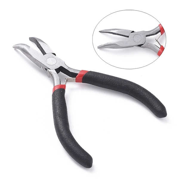 PandaHall Carbon Steel Bent Nose Jewelry Plier for Jewelry Making Supplies, Polishing, 12.5cm long Carbon Steel Black
PandaHall Carbon Steel Bent Nose Jewelry Plier for Jewelry Making Supplies, Polishing, 12.5cm long Carbon Steel Black