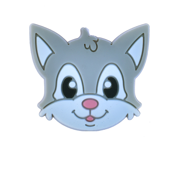 PandaHall Cat Head Silicone Beads, DIY Nursing Necklaces and Bracelets Making, Chewing Pendants For Teethers, Light Grey, 35x30x6.5mm, Hole...
PandaHall Cat Head Silicone Beads, DIY Nursing Necklaces and Bracelets Making, Chewing Pendants For Teethers, Light Grey, 35x30x6.5mm, Hole...