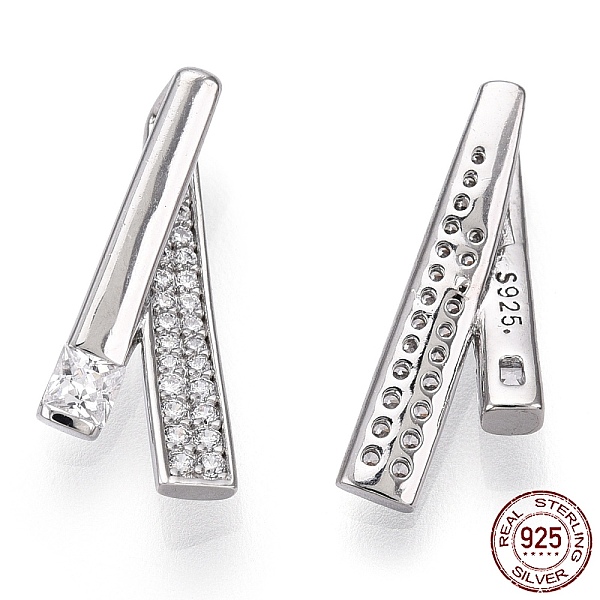 PandaHall Rhodium Plated 925 Sterling Silver Micro Pave Cubic Zirconia Pendants, with Jump Ring, Diagonal Charms, Nickel Free, Real Platinum..., Clear
PandaHall Rhodium Plated 925 Sterling Silver Micro Pave Cubic Zirconia Pendants, with Jump Ring, Diagonal Charms, Nickel Free, Real Platinum..., Clear