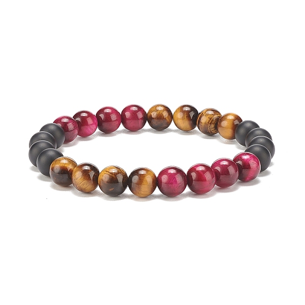 PandaHall Natural Tiger Eye & Black Agate Round Beaded Stretch Bracelet, Gemstone Jewelry for Women, Medium Violet Red, Inner Diameter...
PandaHall Natural Tiger Eye & Black Agate Round Beaded Stretch Bracelet, Gemstone Jewelry for Women, Medium Violet Red, Inner Diameter...