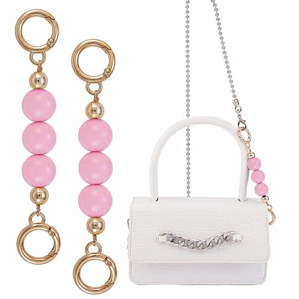 PandaHall Bag Extension Chain, with ABS Plastic Beads and Light Gold Alloy Spring Gate Rings, for Bag Replacement Accessories, Hot Pink...
PandaHall Bag Extension Chain, with ABS Plastic Beads and Light Gold Alloy Spring Gate Rings, for Bag Replacement Accessories, Hot Pink...