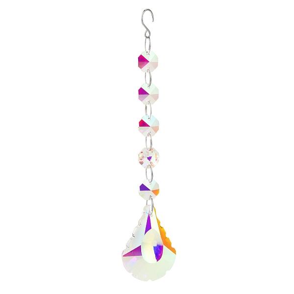 PandaHall Clear AB Glass Pendant Decorations, with Glass Octagon Link, Hanging Suncatchers Garden Decorations, Fan, pendant: 50mm Glass Fan
PandaHall Clear AB Glass Pendant Decorations, with Glass Octagon Link, Hanging Suncatchers Garden Decorations, Fan, pendant: 50mm Glass Fan