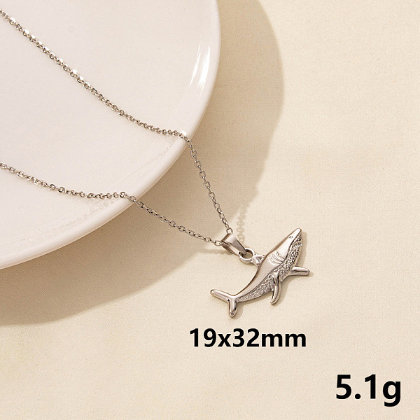 PandaHall Stylish Ocean Stainless Steel Shark Pendant Necklace for Women Stainless Steel Shark
PandaHall Stylish Ocean Stainless Steel Shark Pendant Necklace for Women Stainless Steel Shark